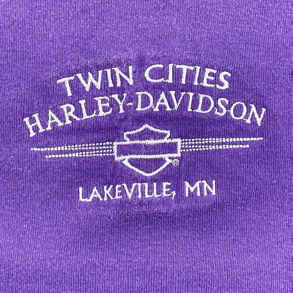 Vintage Harley-Davidson Purple Y2K Tank Top Spaghetti Strap Charm Cami Size L - Picture 6 of 11
